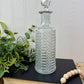 Vintage Diamond Patterned Crystal Decanter