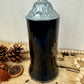 Vintage Black Glass Beer Stein with Pewter Lid