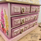 Hand Painted Pink & Burgundy Ombre Jewelry Box