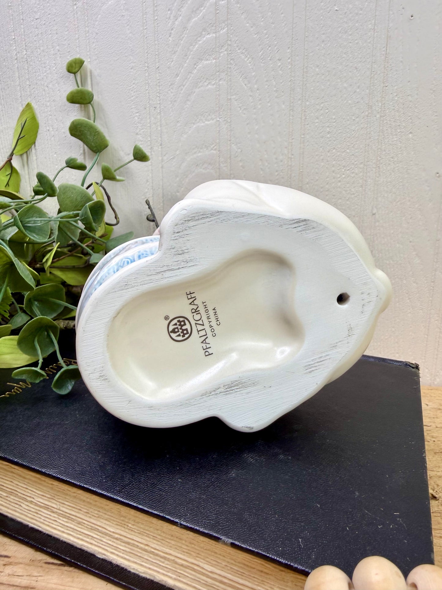 Vintage Pfaltzgraff Tea Rose Bunny Votive Candle Holder