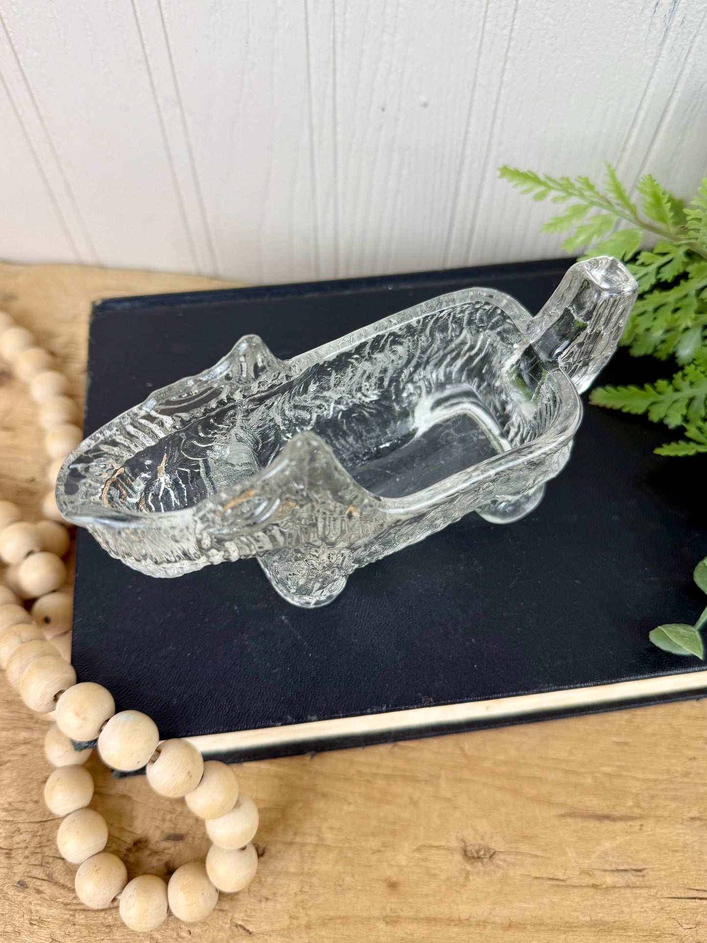 Vintage 1930’s L.E. Smith Pressed Glass Scottie Dog Spoon Rest