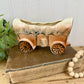 Vintage Ceramic Covered Wagon Planter