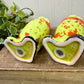 Vintage Mid-Century Carrot Salt & Pepper Shaker Set with Chippy Paint