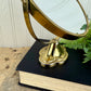 Vintage Double Sided Brass Tabletop Mirror