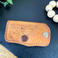 Vintage Promotional Leather Key Fob from Ottumwa, IA- Akerman Auto Co.
