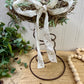 Handmade Rustic Bed Spring Nest with Light Purple Egg