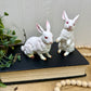 Vintage Lefton Porcelain Bunny Set