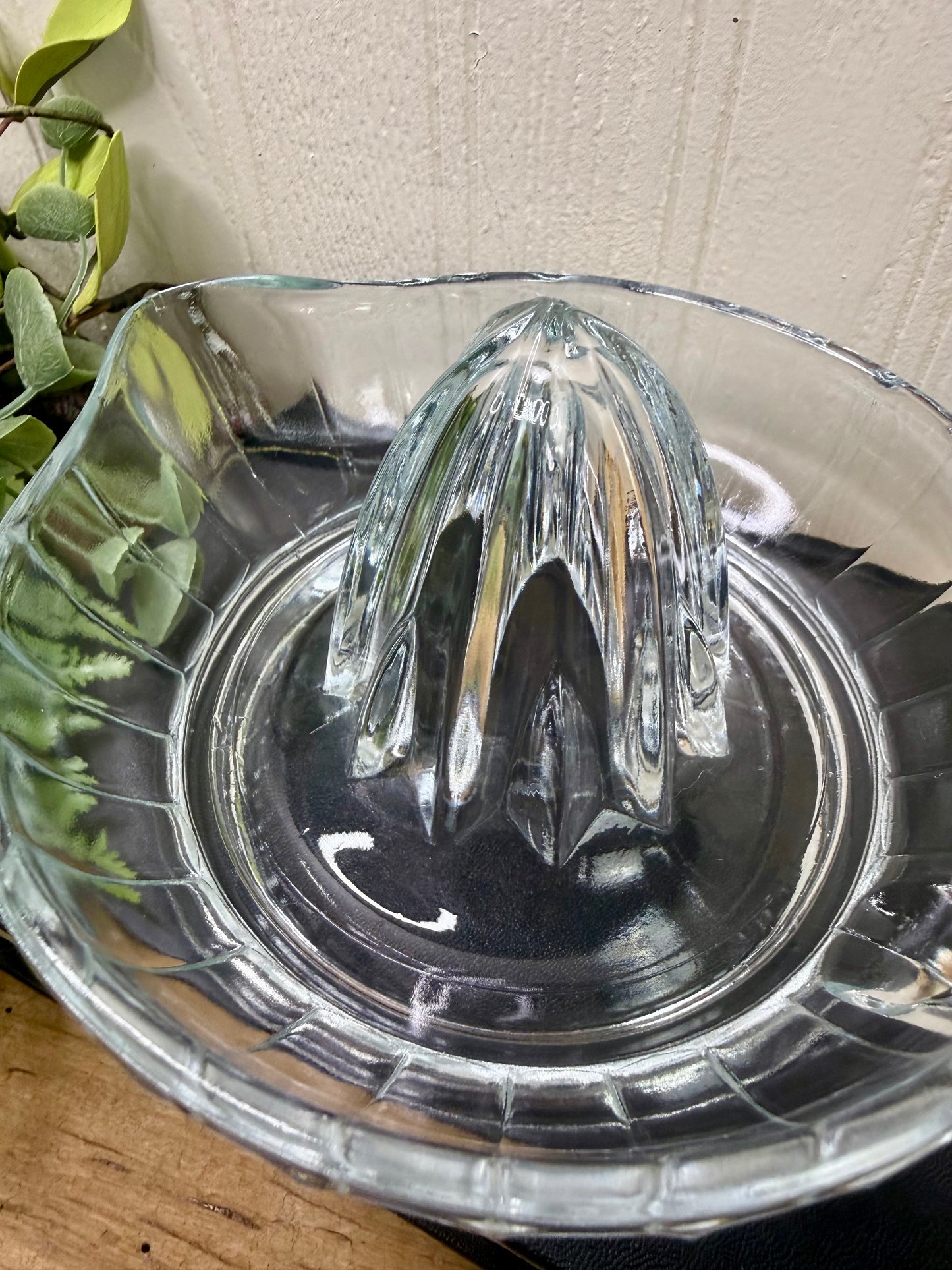 Vintage Solid Glass Citrus Juicer