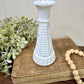 Vintage Anchor Hocking Stars & Bars Milk Glass Bud Vase