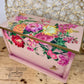 Hand Painted Pink & Burgundy Ombre Jewelry Box