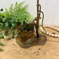 Vintage Mid-Century Enesco Imports Brass Water Pump Figurine