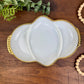 Vintage Fire King Milk Glass Divided Relish Dish