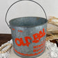 Vintage “Old Pal” Galvanized Minnow Bucket