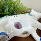 Vintage Enesco Delft-Style Porcelain Cow Salt and Pepper Shakers