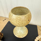 Vintage Handmade Speckled Stoneware Pottery Wine Goblet