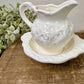 Vintage Lefton China Mini Pitcher and Bowl Basin