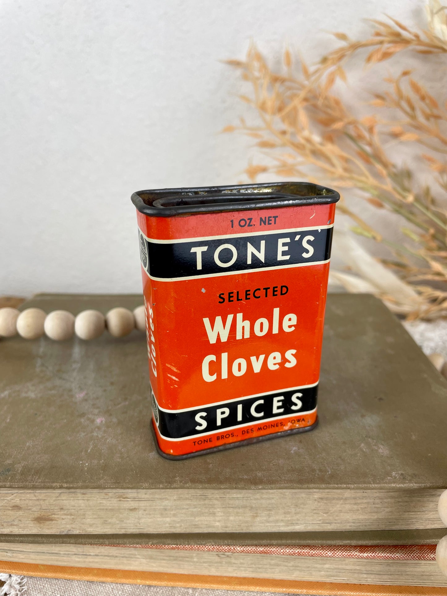 Vintage Tone’s Spice Tin- Whole Cloves