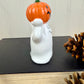 Vintage Ceramic Ghost With Pumpkin