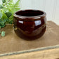 Vintage Japanese Moriage Redware Hand Painted Bowl