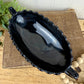 Vintage 1940’s Imperial Glass Pillar Flute Black Glass Pickle Dish