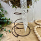 Handmade Rustic Bed Spring Nest with Yellow Egg with Gold Details