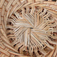 Vintage Wicker Chunky Weave Basket with Small Handles