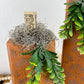 Handmade Orange Pumpkin Set with Metallic Details