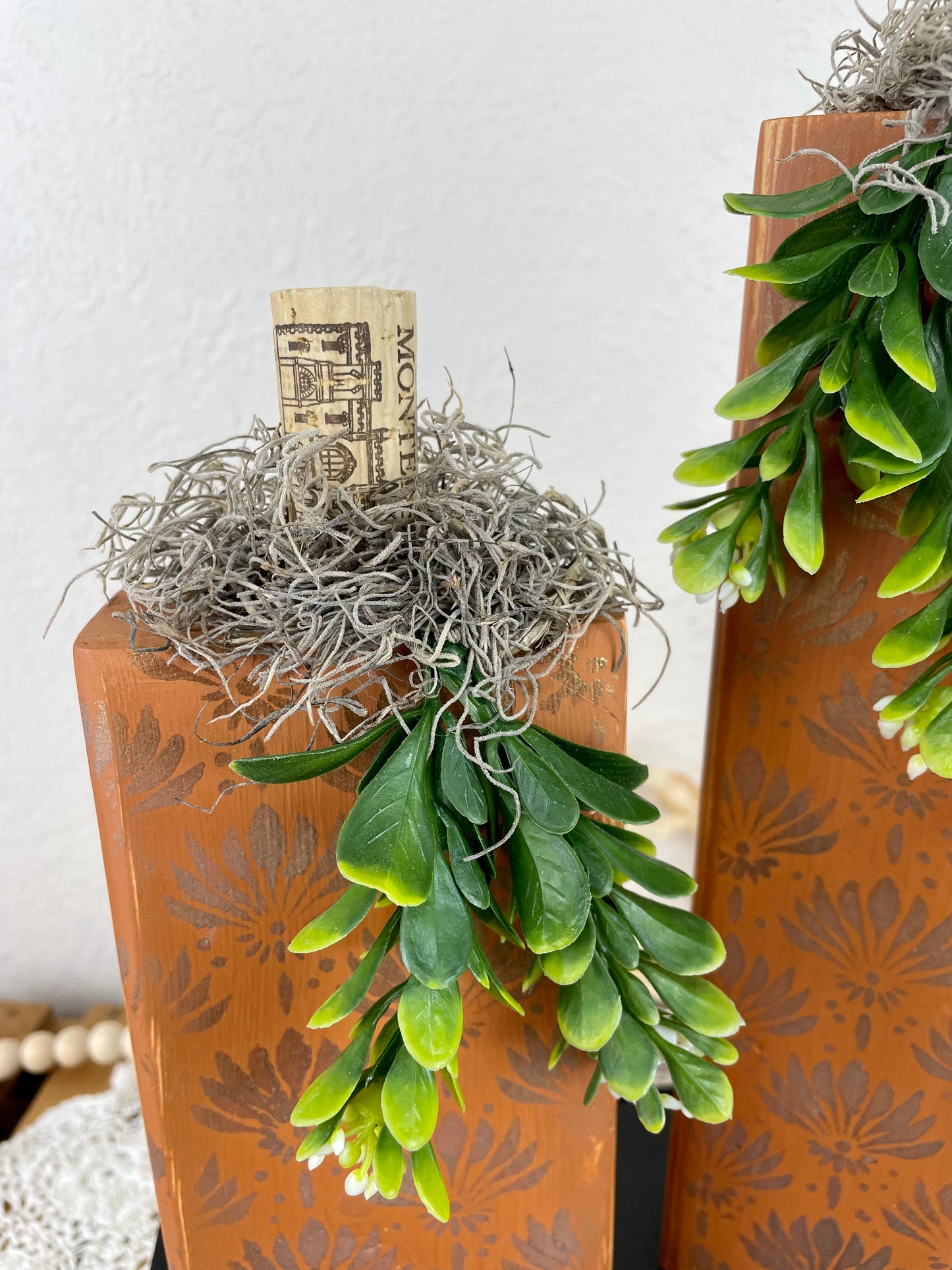 Handmade Orange Pumpkin Set with Metallic Details
