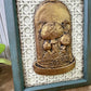 Handmade Upcycled Framed Art with Mushrooms #1