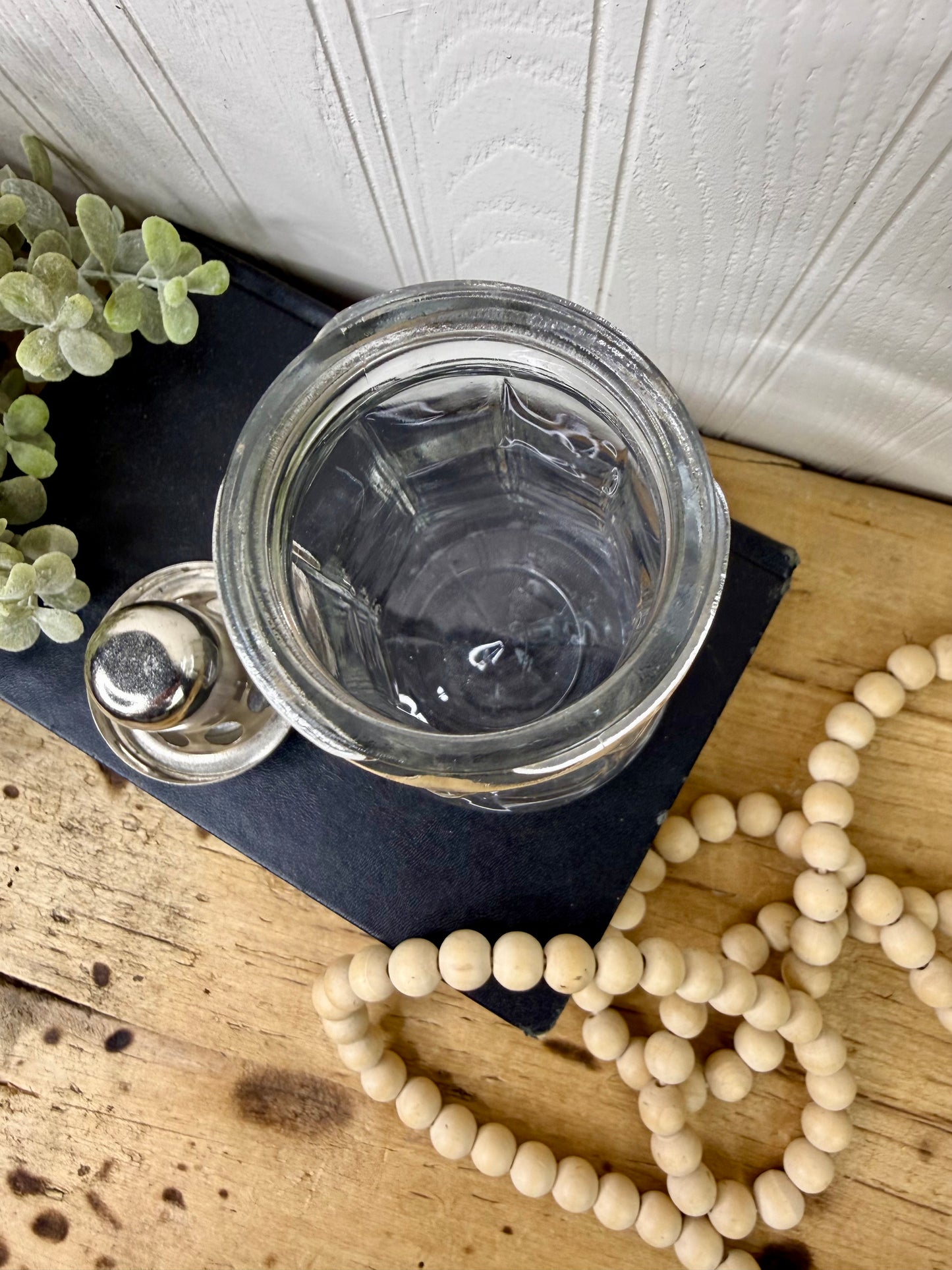 Vintage Spengler-Loomis Glass Sugar Dispenser