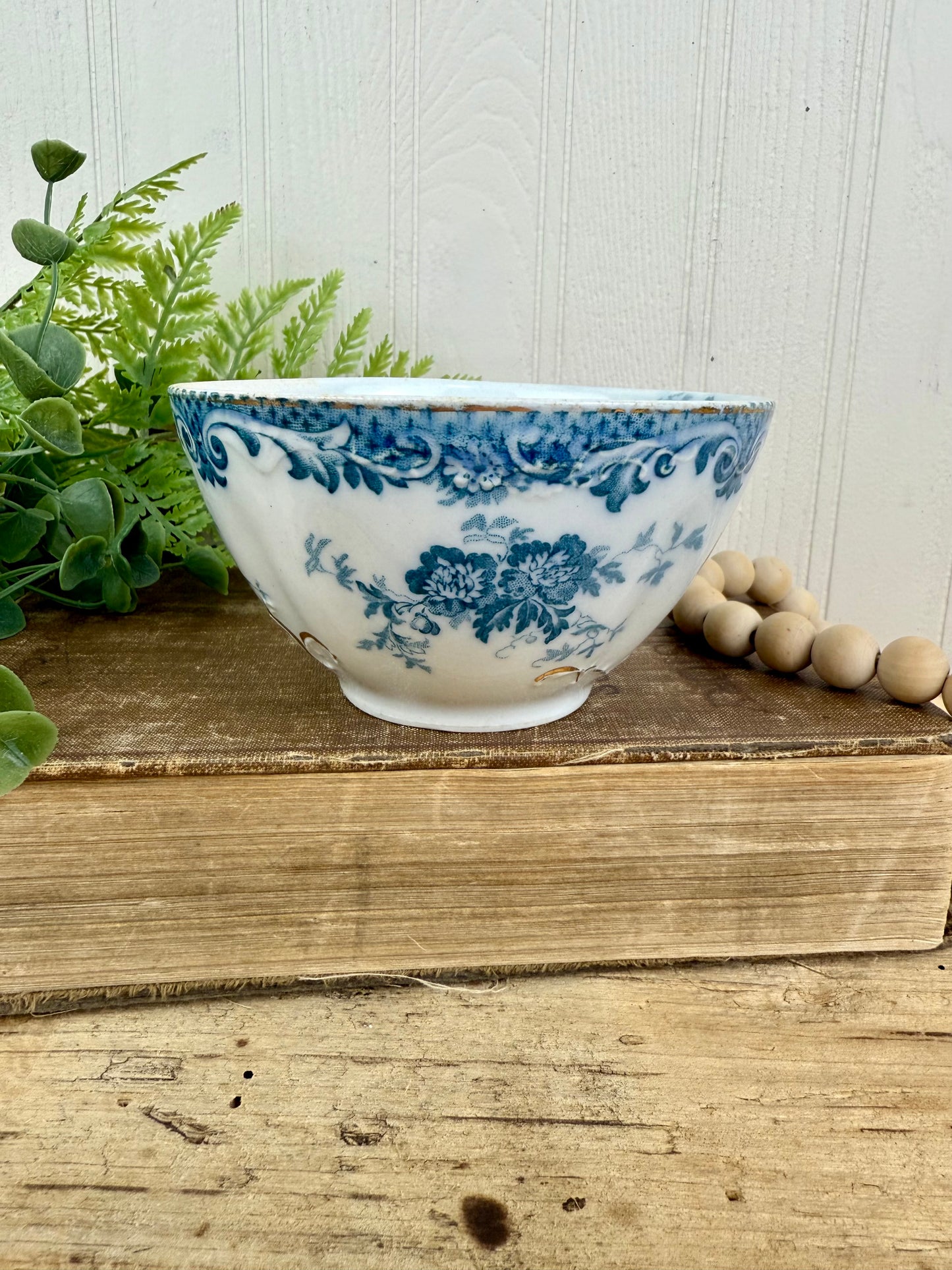 Vintage Alfred Meakin Blue & White Glenmere Teacup