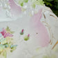 Antique Porcelain Serving Bowl with Hand Painted Florals