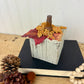 Handmade Reclaimed Wood Beige Block Pumpkin