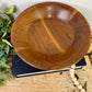 Vintage Mid-Century Walnut Pedestal Bowl