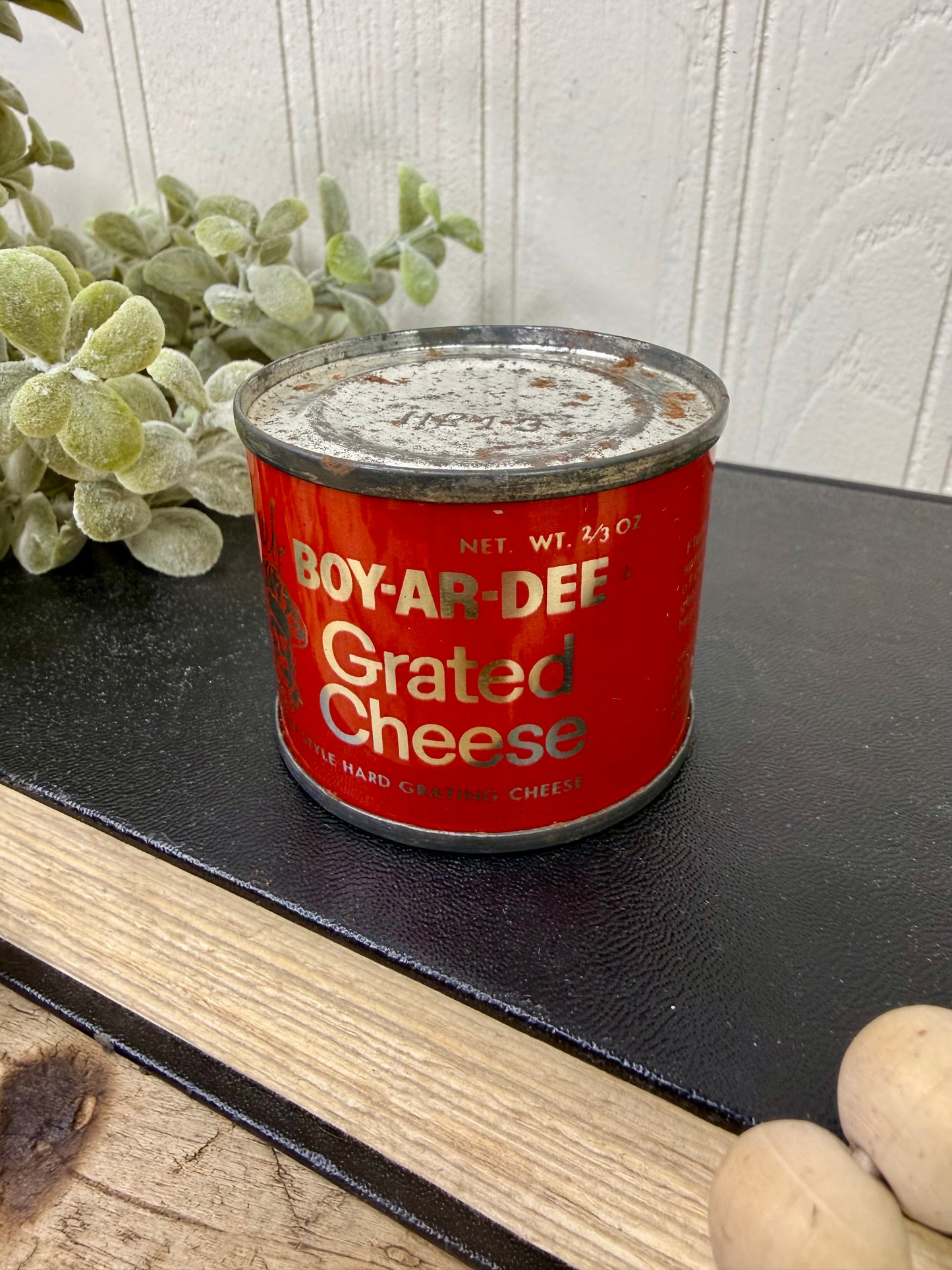 Vintage 1960s Chef Boy-Ar-Dee Grated Cheese Tin