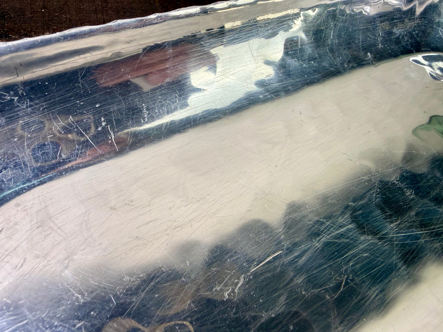 Vintage Hammered B.W. Buenilum Aluminum Serving Tray