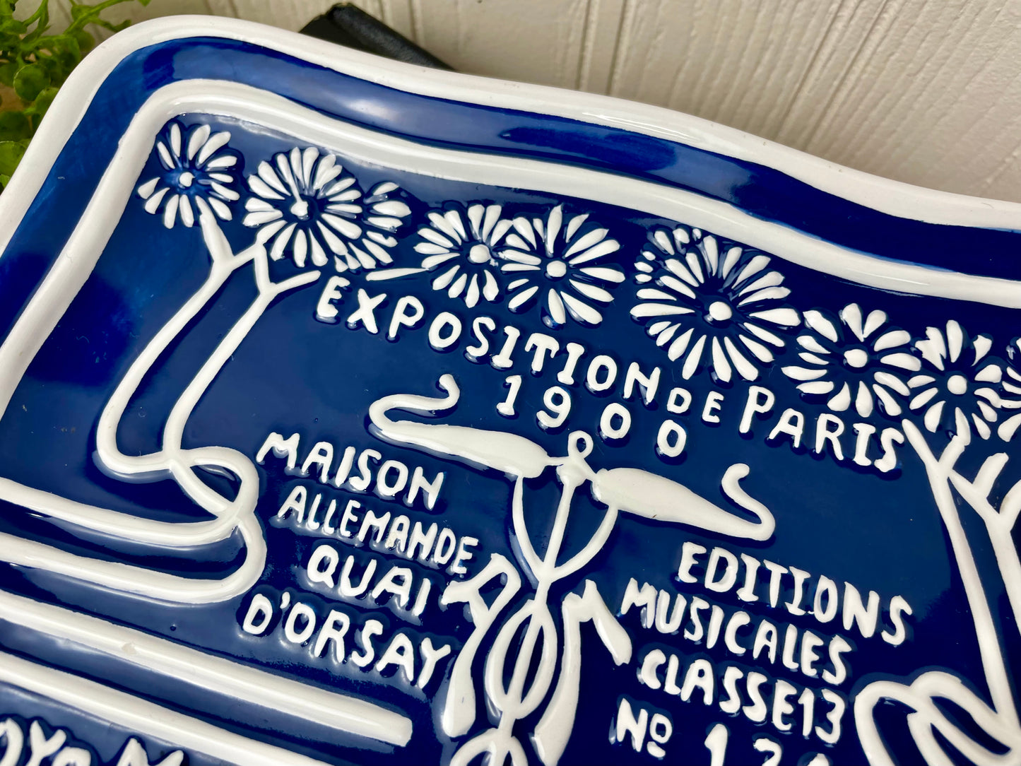 Retro Ceramic “Exposition Paris” Advertisement Trinket Plate