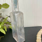 Vintage Burlington Iowa Medicine Bottle with Greenery