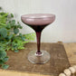 Vintage Amethyst Coupe Glass