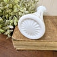 Vintage Anchor Hocking Stars & Bars Milk Glass Bud Vase