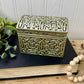 Upcycled Metallic Painted Ceramic Trinket Box