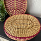 Vintage Miniature Seagrass Basket with Lid