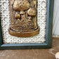 Handmade Upcycled Framed Art with Mushrooms #1