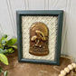 Handmade Upcycled Framed Art with Mushrooms #2