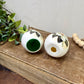 Vintage Laverne Pottery Ceramic Egg Set