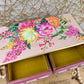 Hand Painted Pink & Burgundy Ombre Jewelry Box