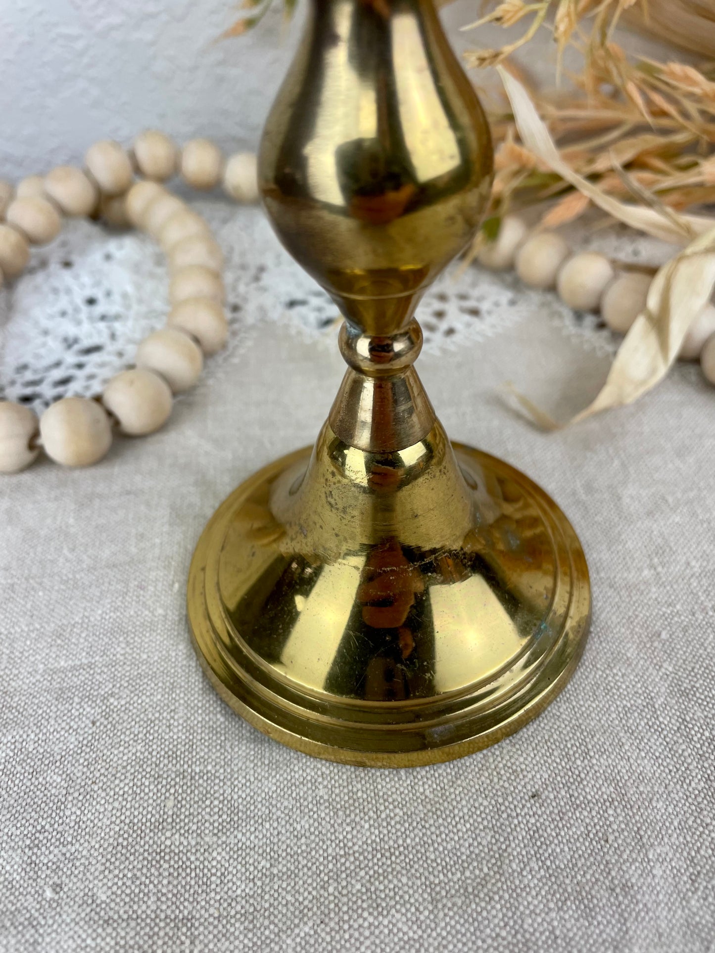 Vintage Medium Sized Brass Candlestick