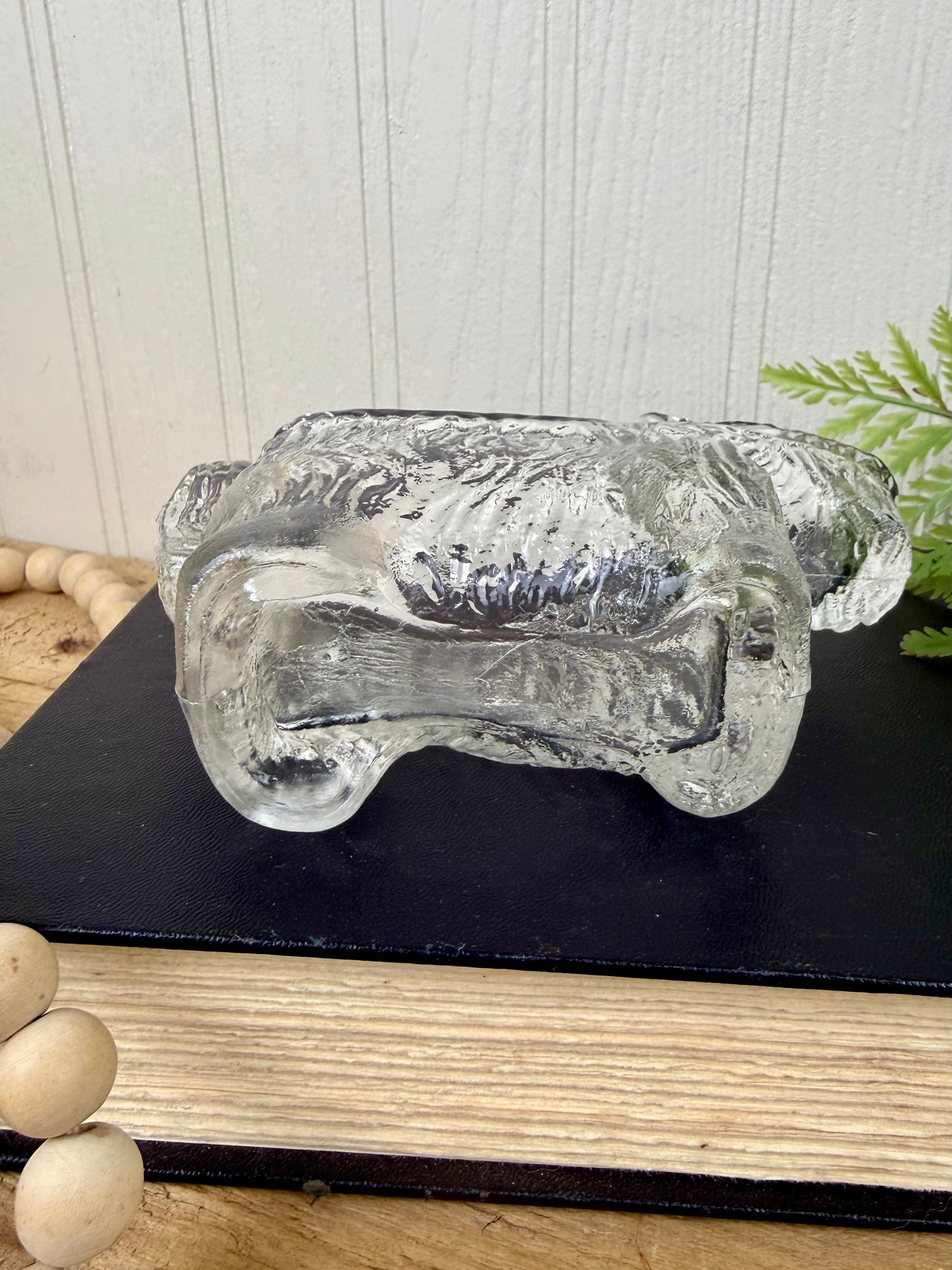 Vintage 1930’s L.E. Smith Pressed Glass Scottie Dog Spoon Rest