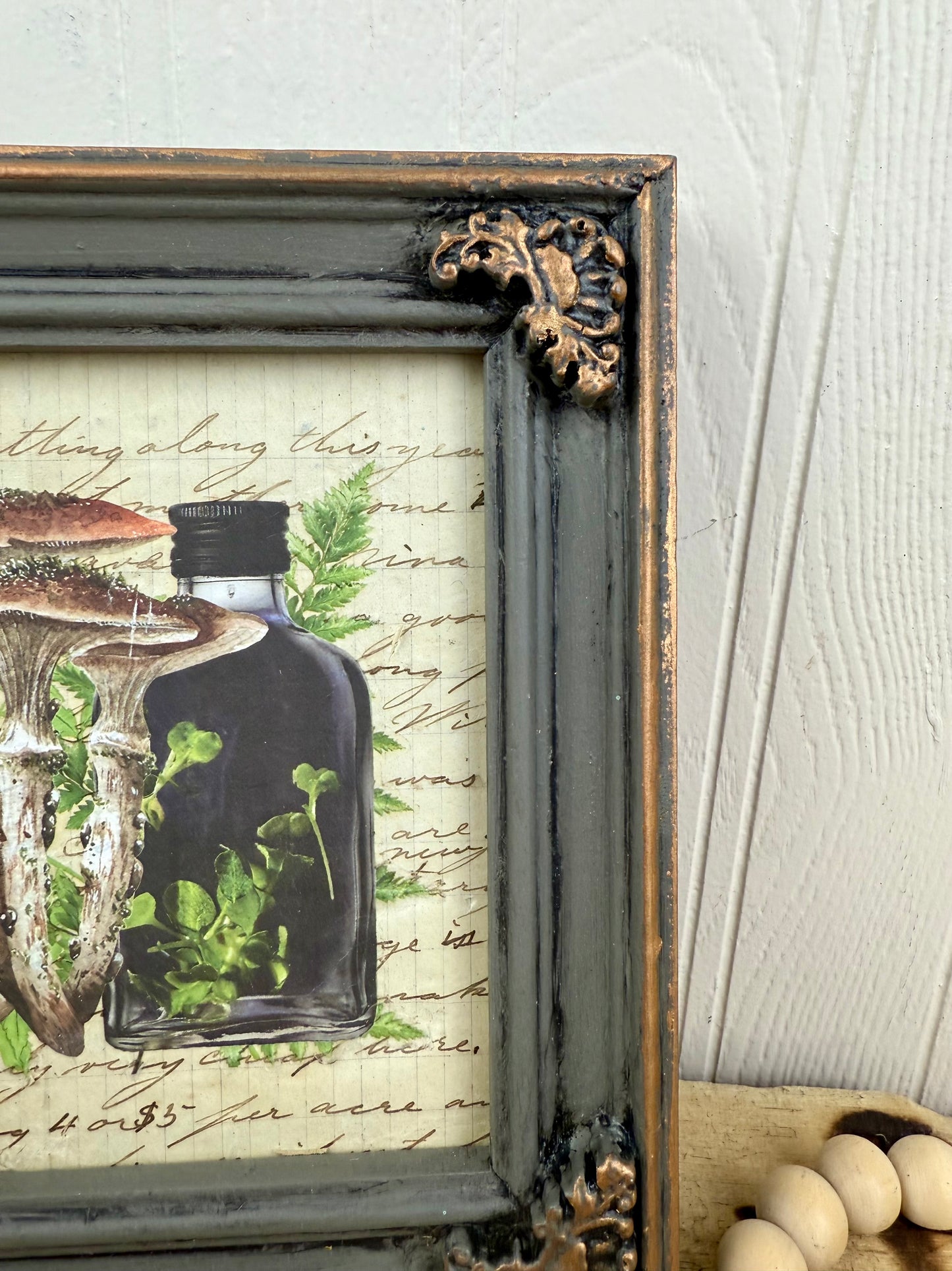 Handmade Upcycled ApothecaryWall Art