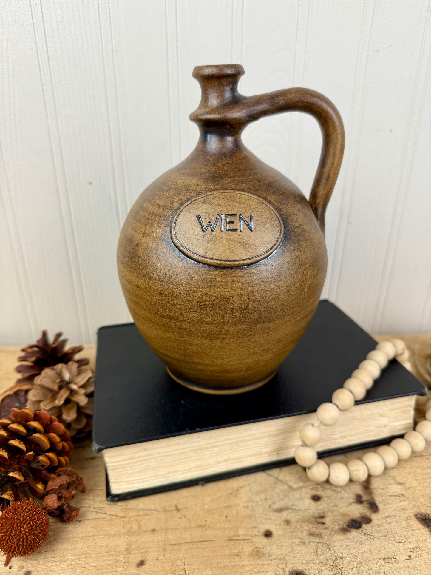 Vintage Ceramic Stoneware Austrian Wine Jug